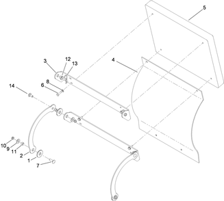 Part Location Diagram of 93-2891 Toro BUSHING-PLASTIC