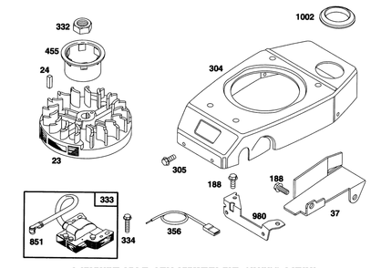 Engine Gts 150 (Model No. 20465 Only)(Model No. 97772-0310-A2) Diagram and Parts List for 5900001 - 5999999 Toro Lawn Mower