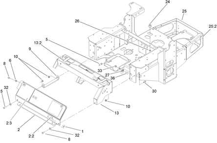 Part Location Diagram of 103-7935-03 Toro Bracket-Panel, Instrument