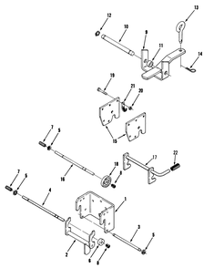Hitches Diagram and Parts List for 1000001 - 1999999 Toro Lawn Tractor