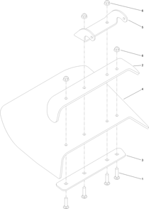 Deflector Assembly No. 119-2347 Diagram and Parts List for 413000000 - 417999999 Toro Lawn Tractor