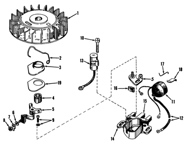 Magneto No. 610794 Diagram and Parts List for 3000001 - 3999999 Toro Chipper Shredder