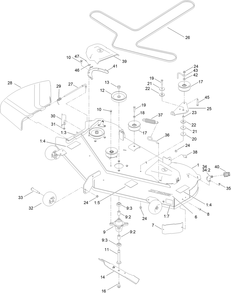 Part Location Diagram of 130-0843 Toro Belt-v