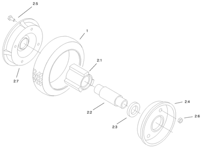 Rear Wheel & Tire Assembly Diagram and Parts List for 9900001 - 9999999 Toro Lawn Mower
