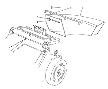 Side Discharge Chute Model No. 59112 (Optional) Diagram and Parts List for 0003101 - 0999999 Toro Lawn Mower