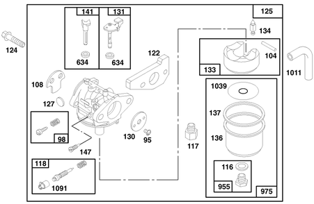 Engine Gts 150 (Model No. 20475 Only) Diagram and Parts List for 6900001 - 6999999 Toro Lawn Mower