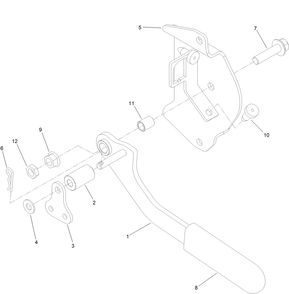 Brake Assembly 1 Diagram and Parts List for 406959897-406959899 Toro Lawn Mower