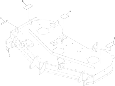 Deck Decal Assembly No. 147-8750 Diagram and Parts List for 418000000 - 418311639 Toro Lawn Tractor