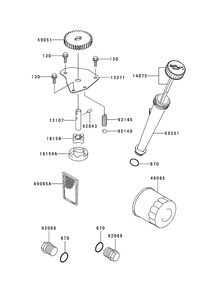 Lubrication Equipment Assembly Diagram and Parts List for (270002001-270999999)(2007) Toro Lawn Mower