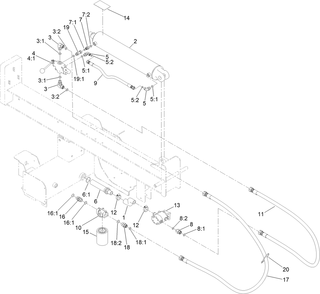 Hydraulic Pump Assembly Diagram and Parts List for 407600000-999999999 Toro Log Splitter