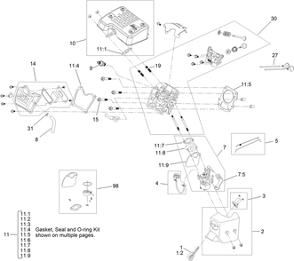 Part Location Diagram of 121-0327 Toro Clamp-Hose
