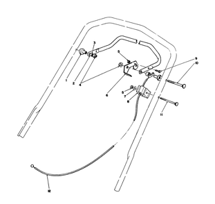 Traction Control Assembly Diagram and Parts List for 1000001 - 1999999 Toro Lawn Mower