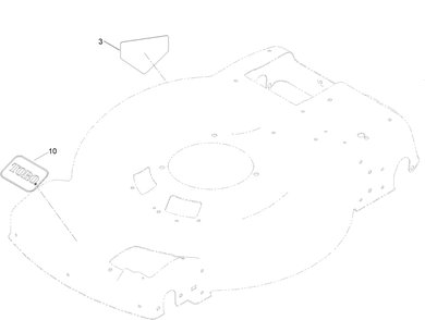 Decal Assembly Diagram and Parts List for 408000000 - 410018041 Toro Lawn Mower