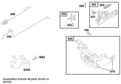 Engine Briggs & Stratton Model 12h807-1760-E1 Diagram and Parts List for 8900001 - 8999999 Toro Lawn Mower