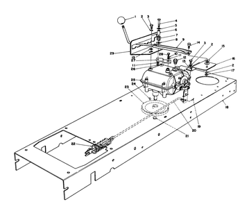 Transmission Linkage Assembly Diagram and Parts List for 6000001 - 6999999 Toro Lawn Tractor