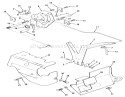 Covers & Governor Linkage-612-Z Diagram and Parts List for 1990 Toro Lawn Tractor