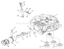 Engine Cylinder Block-612-Z Diagram and Parts List for 1990 Toro Lawn Tractor