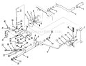 Parking Brake Diagram and Parts List for 1990 Toro Lawn Tractor
