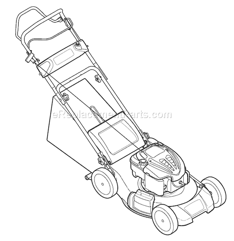 Page C Diagram and Parts List for 2009 Troy-Bilt Lawn Mower