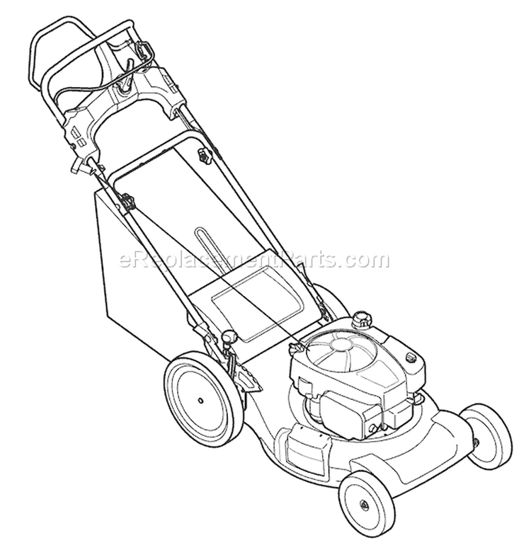 Page D Diagram and Parts List for 2009 Troy-Bilt Lawn Mower