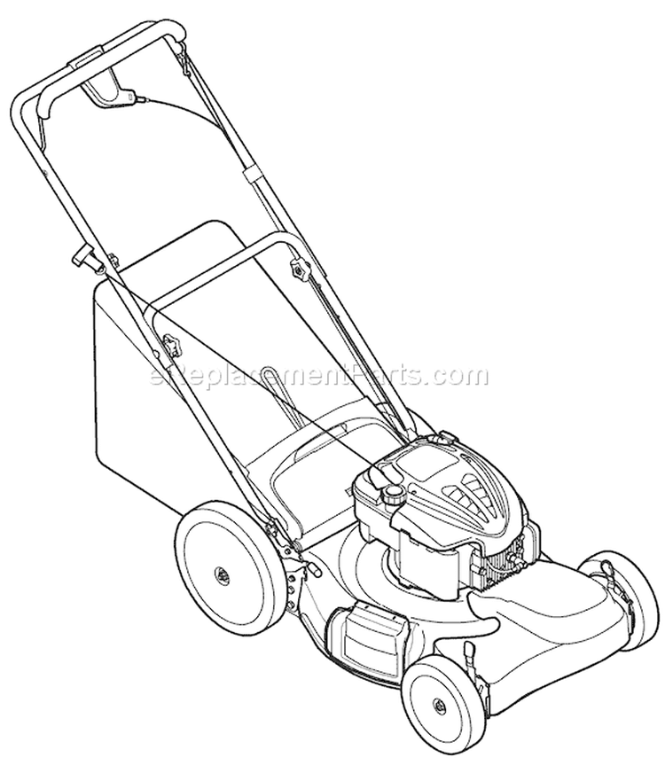 Page D Diagram and Parts List for 2008 Troy-Bilt Lawn Mower