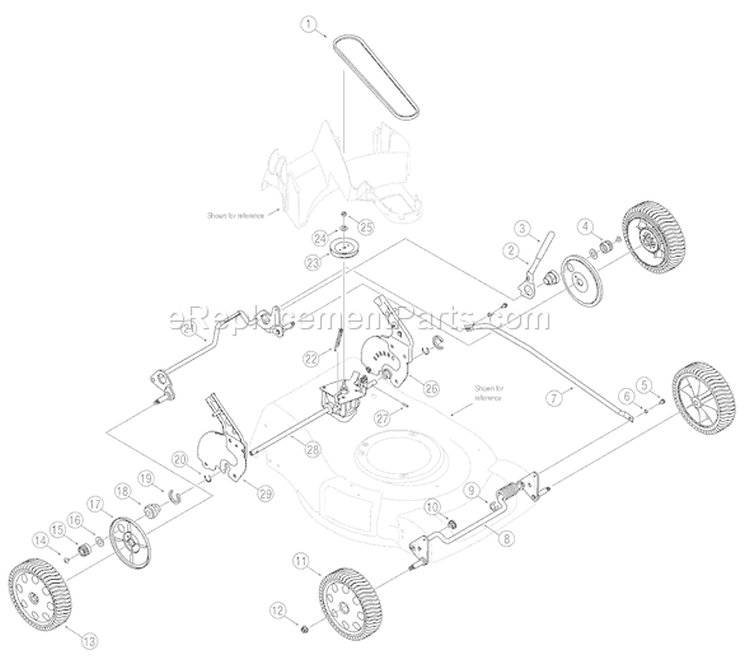 Page A Diagram and Parts List for 2006 Troy-Bilt Lawn Mower