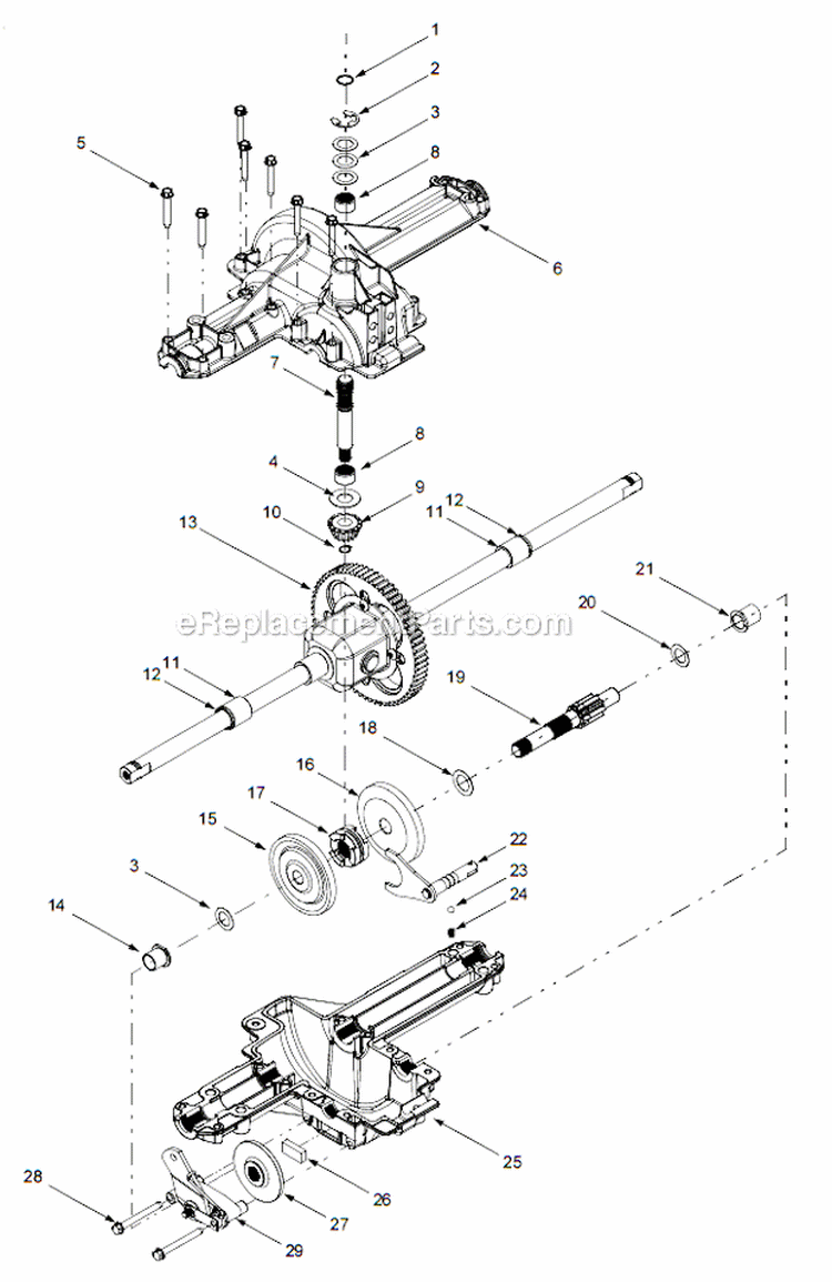 Page G Diagram and Parts List for  Troy-Bilt Lawn Tractor