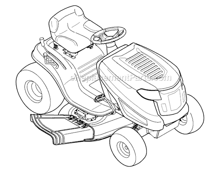 Page I Diagram and Parts List for Bronco -2011 Troy-Bilt Lawn Tractor