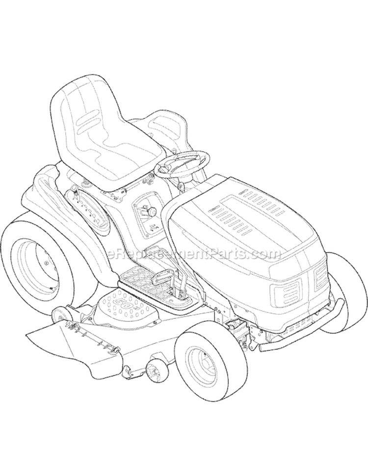 Page I Diagram and Parts List for Big Red Horse -2007 Troy-Bilt Lawn Tractor