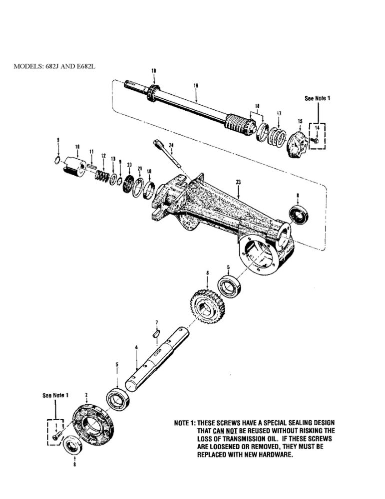 Tiller Attachment Transmission Diagram and Parts List for 2003 Troy-Bilt Tiller