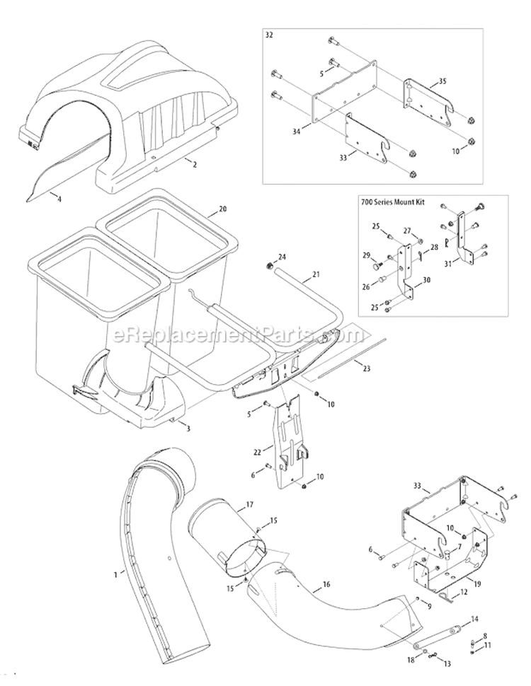 Page A Diagram and Parts List for 2011 Troy-Bilt Lawn Tractor Accessories