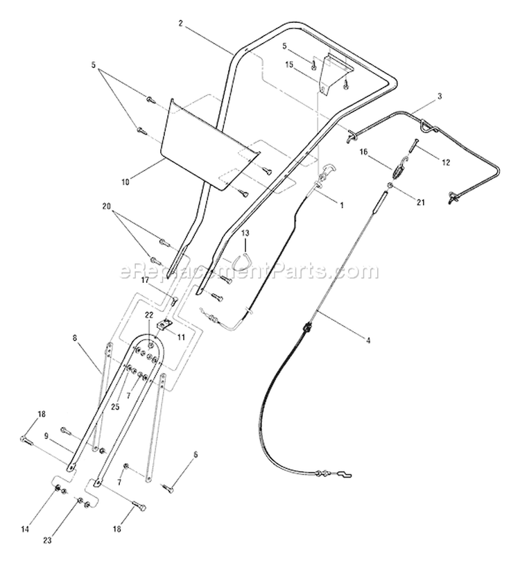 Page D Diagram and Parts List for 2005 Troy-Bilt