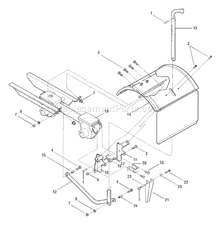 Page E Diagram and Parts List for 2005 Troy-Bilt