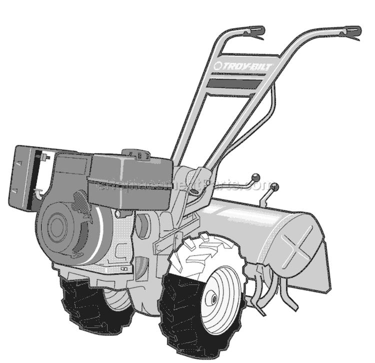 Page L Diagram and Parts List for 2010 Troy-Bilt Tiller