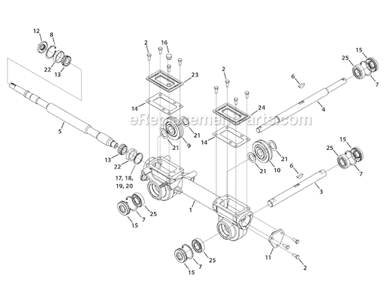 Page E Diagram and Parts List for 2010 Troy-Bilt Tiller