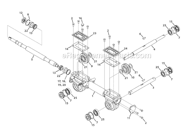 Page D Diagram and Parts List for 2011 Troy-Bilt Tiller
