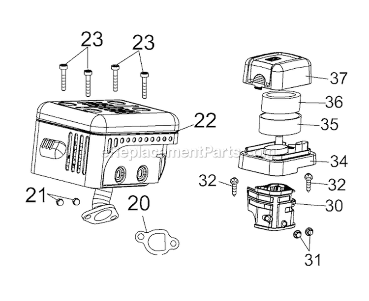 Page A Diagram and Parts List for 2011 Troy-Bilt Tiller