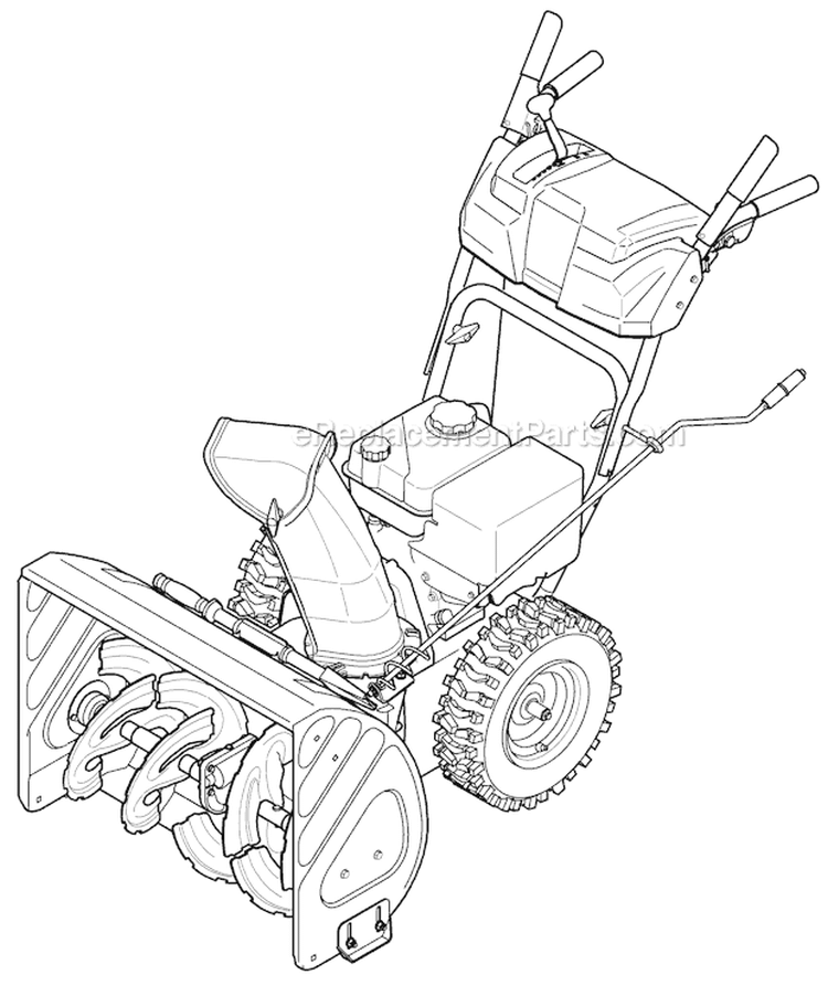 Quick Reference Storm 2620 Diagram and Parts List for 2011 Troy-Bilt
