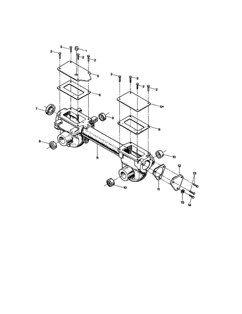 Transmission Housing Diagram and Parts List for 2001 Troy-Bilt Tiller