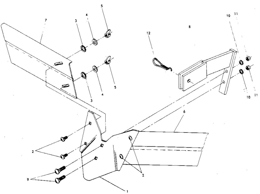 Hiller/Furrower Attachment Diagram and Parts List for 857037 AND UP Troy-Bilt Tiller