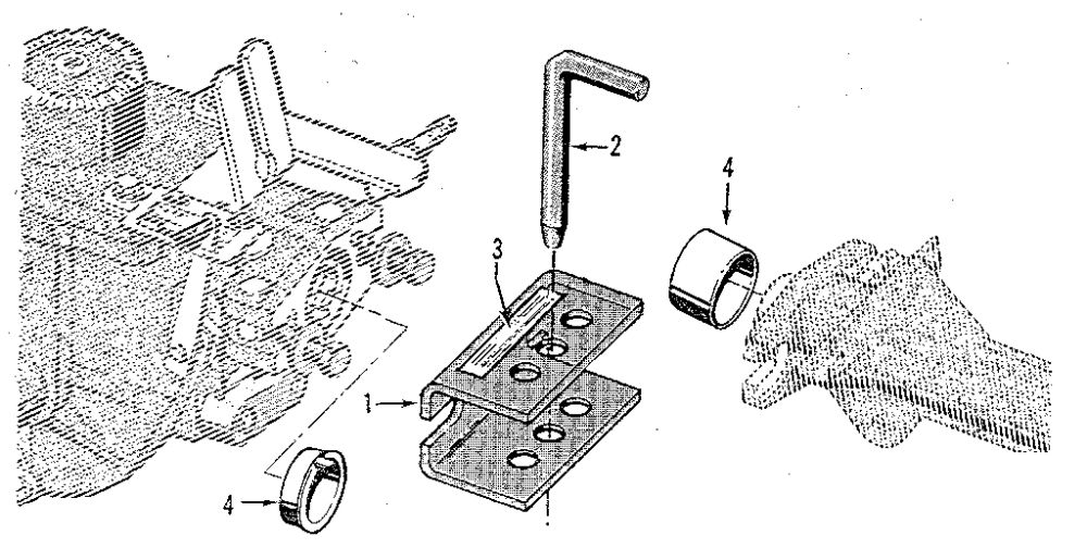 Tow Hitch Attachment Diagram and Parts List for 916107 AND UP Troy-Bilt Tiller