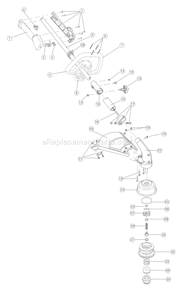 Page A Diagram and Parts List for 41ADT47C766 Troy-Bilt Trimmer