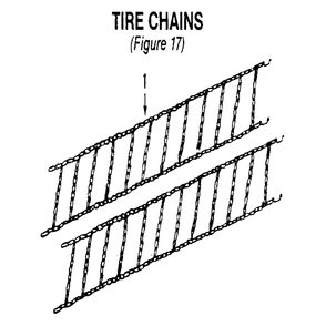 Tire Chains Diagram and Parts List for  Troy-Bilt Tiller