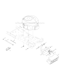 Engine Accessories Diagram and Parts List for Pony -2008 Troy-Bilt Lawn Tractor