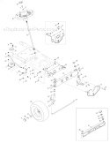 Steering Assembly Diagram and Parts List for Pony -2008 Troy-Bilt Lawn Tractor