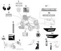 Page F Diagram and Parts List for Pony -2011 Troy-Bilt Lawn Tractor