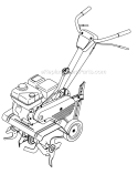 Page H Diagram and Parts List for 2012 Troy-Bilt Tiller