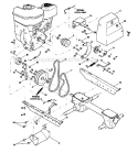 Part Location Diagram of 1916794001 Husky BRACKET-ENGINE LH