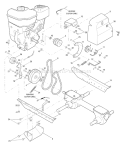 Page B Diagram and Parts List for 2005 Troy-Bilt