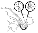 Page F Diagram and Parts List for 2010 Troy-Bilt Tiller